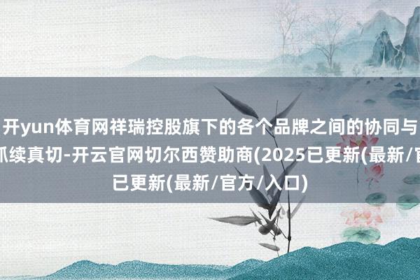 开yun体育网祥瑞控股旗下的各个品牌之间的协同与配合将会抓续真切-开云官网切尔西赞助商(2025已更新(最新/官方/入口)