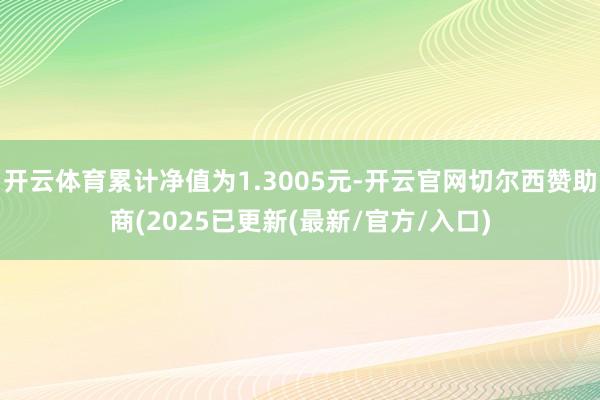 开云体育累计净值为1.3005元-开云官网切尔西赞助商(2025已更新(最新/官方/入口)