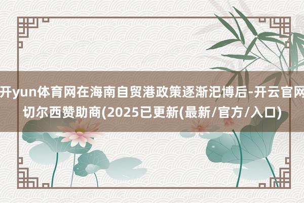 开yun体育网在海南自贸港政策逐渐汜博后-开云官网切尔西赞助商(2025已更新(最新/官方/入口)