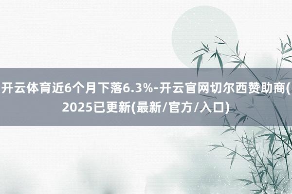 开云体育近6个月下落6.3%-开云官网切尔西赞助商(2025已更新(最新/官方/入口)