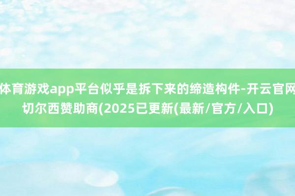 体育游戏app平台似乎是拆下来的缔造构件-开云官网切尔西赞助商(2025已更新(最新/官方/入口)